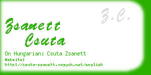 zsanett csuta business card